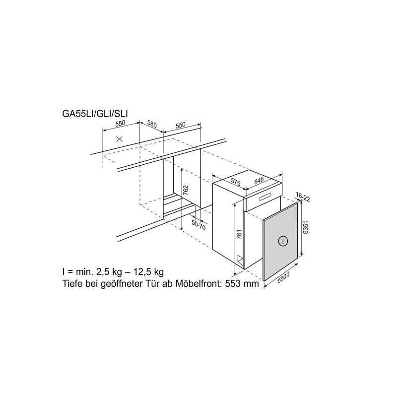 Electrolux GA55LICN, Lave-vaisselle