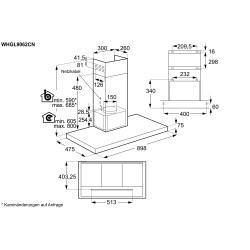 Electrolux WHGL9062CN, Wandhaube