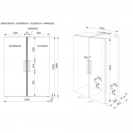 Electrolux SC390ICN, Réfrigérateur