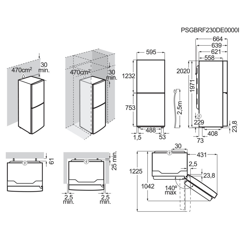 Electrolux SB360N, Combiné réfrigérateur-congélateur