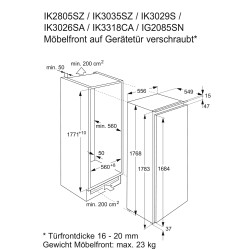 Electrolux IK3035CZR, Kühlschrank