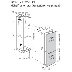 Electrolux IK277BNL, Kühl-/Gefrierkombination