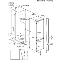 Electrolux IK2671BNR, Kühl-/Gefrierkombination