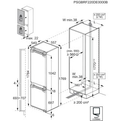 Electrolux IK2480BNL, Kühl-/Gefrierkombination