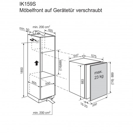 Electrolux IK159SL, Kühlschrank