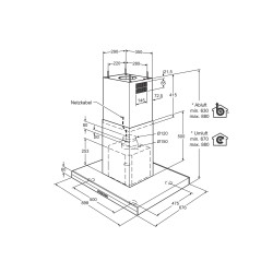 Electrolux IHGL9031CN, Hottes design pour îlots de cuisson