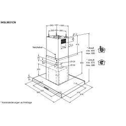 Electrolux IHGL9031CN, Hottes design pour îlots de cuisson