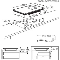 Electrolux GK78TSIBSO, Plan de cuisson à induction