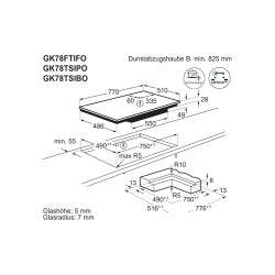 Electrolux GK78TSIBO, Plan de cuisson à induction