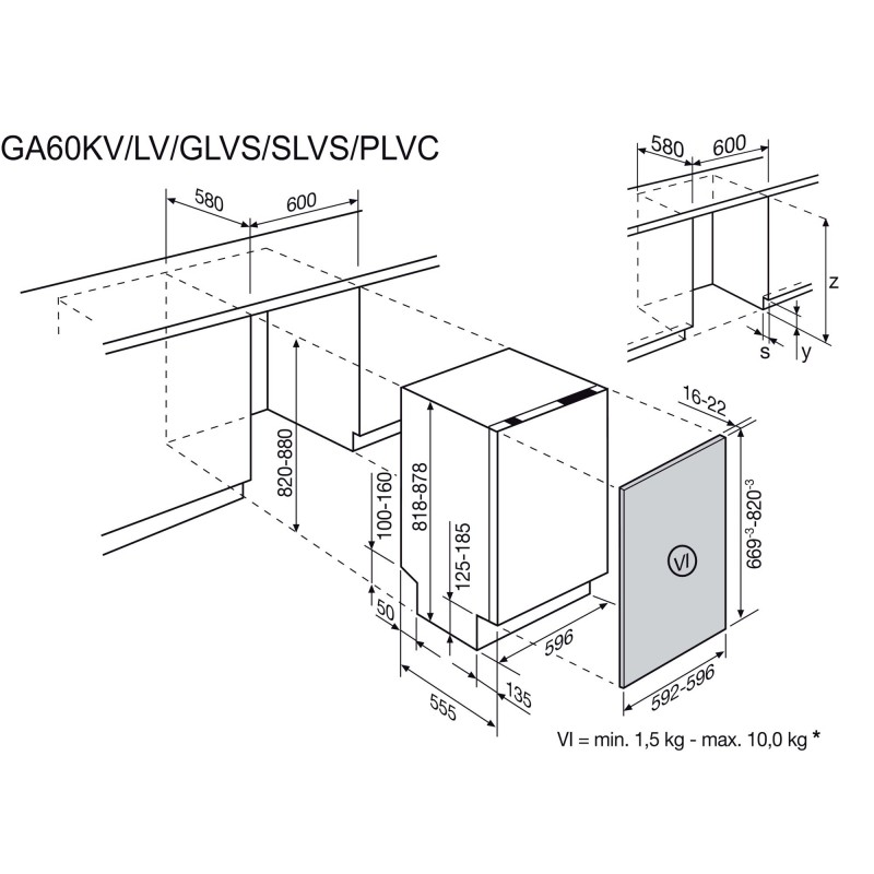 Electrolux GA60LV, Geschirrspüler