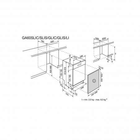 Electrolux GA60LIWE, Lave-vaisselle