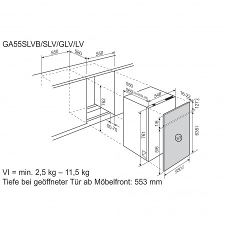 Electrolux GA55SLV, Geschirrspüler