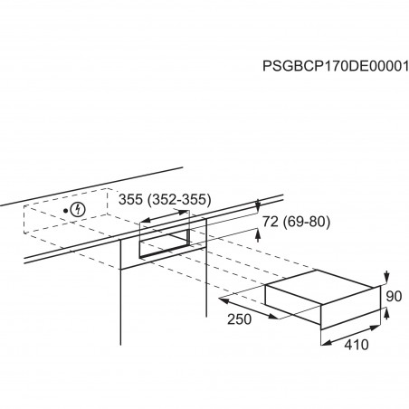 Electrolux ESSL4ISP, Einbauschaltkasten