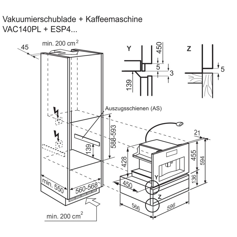 Electrolux ESP4SL10SP, Einbau-Kaffeemaschine