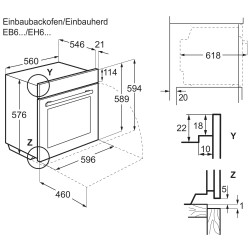 Electrolux EH6L80SP, Cuisinière encastrable