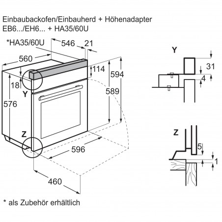 Electrolux EH6L50DSP, Einbauherd