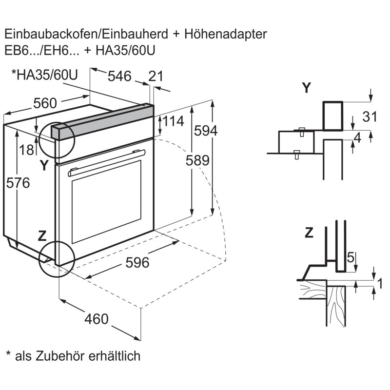 Electrolux EH6L40XWE, Einbauherd