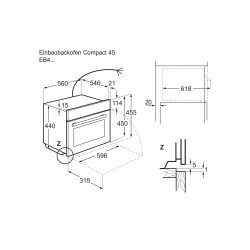 Electrolux EB4SL80CN, Four encastrable Compact 45