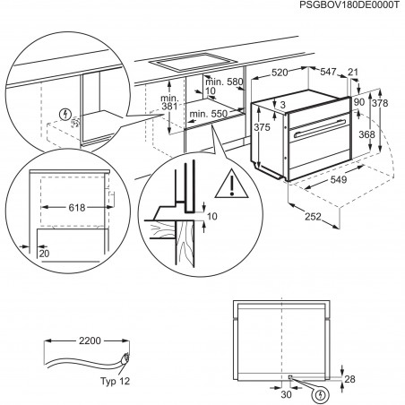 Electrolux EB3GL9SP, Kompakt-Mikrowellengerät