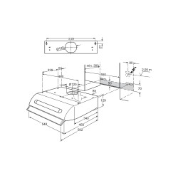 Electrolux DVK5511WE, Hottes encastrables