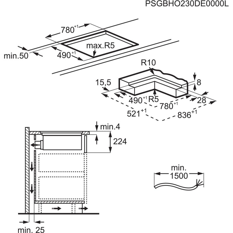 Electrolux DMSL8330AO, ComboFlex à air pulsé