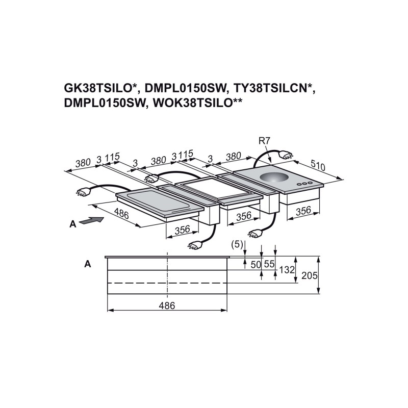 Electrolux DMPL0150SW, Hotte aspirante pour plan de cuisson