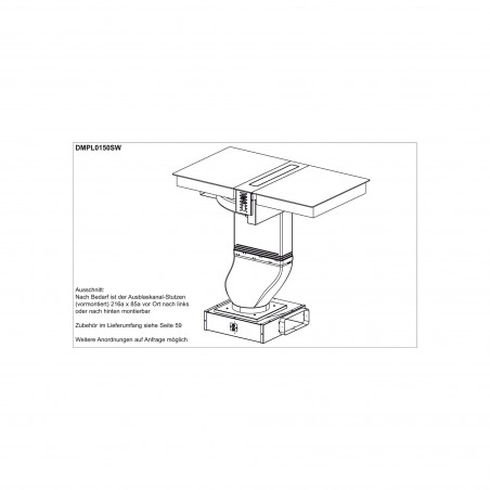 Electrolux DMPL0150SW, Hotte aspirante pour plan de cuisson