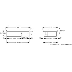 Electrolux DMGL8362AO, ComboBridge Évacuation d'air