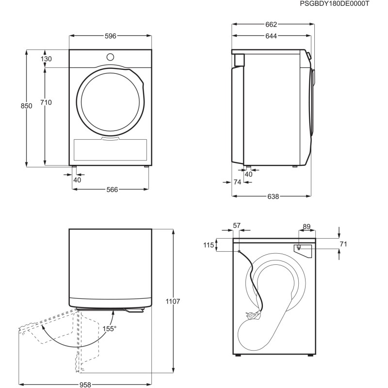 AEG TR3060TW, Sèche-linge