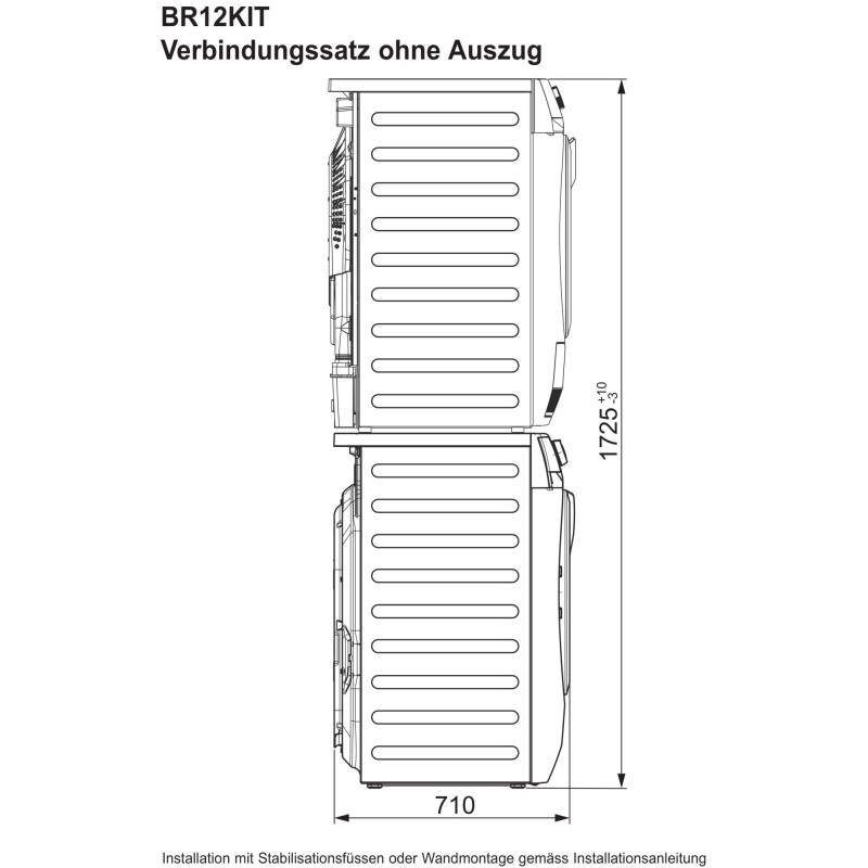 AEG BR12KIT, Verbindungsgarnitur einfach