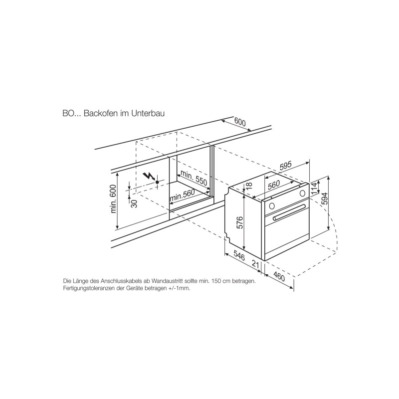 AEG BOGEM, Backofen