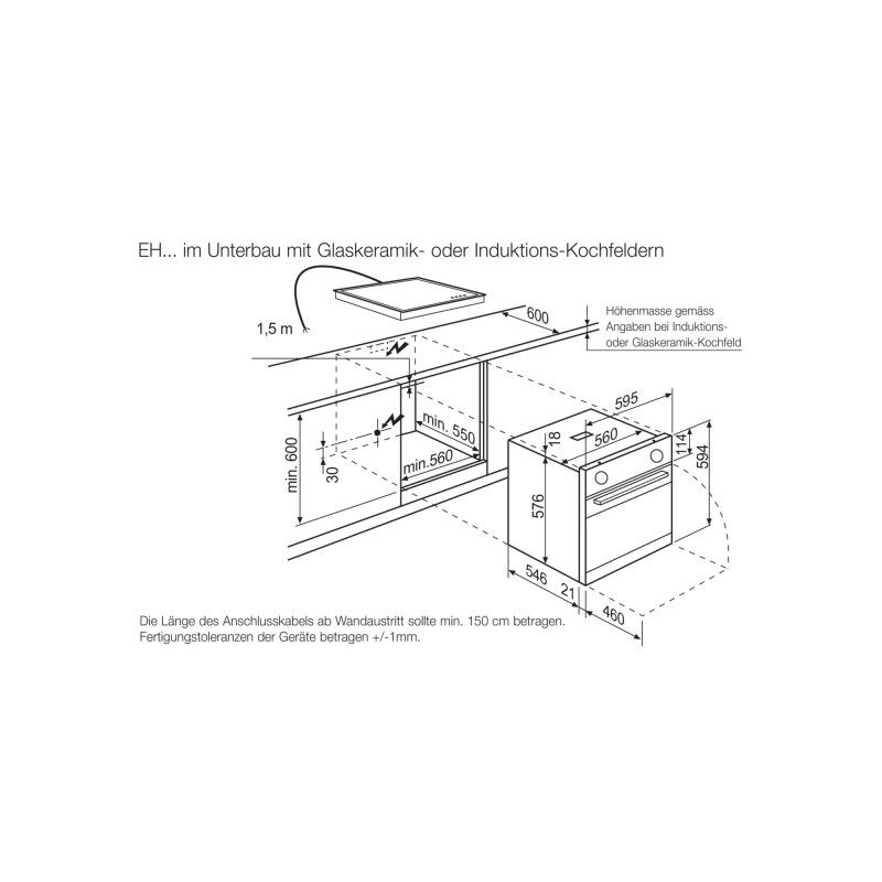 AEG BOBZM, Four encastrable