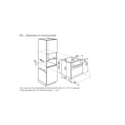 AEG BOBZDM, Four encastrable