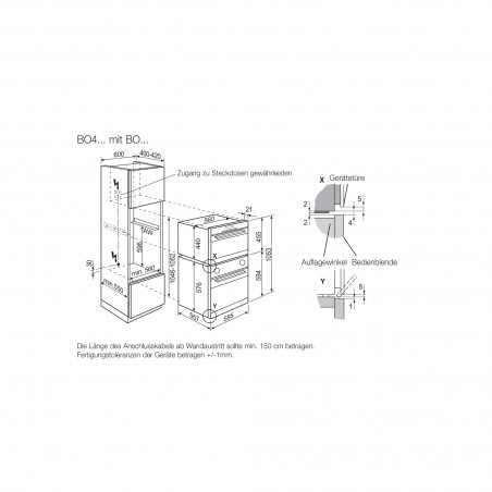 AEG BO4GEMKM, Four encastrable Compact 45 Micro-ondes solo