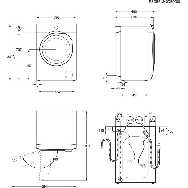 AEG AWF9410, Lave-linge