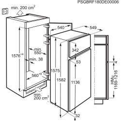 AEG AIK2683R, Kühl-/Gefrierkombination