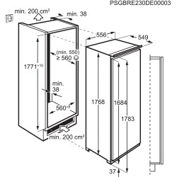 AEG AIK2654R, Réfrigérateur