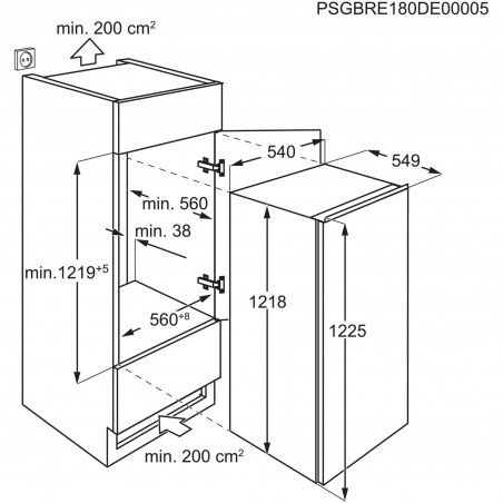 AEG AIK2104R, Kühlschrank