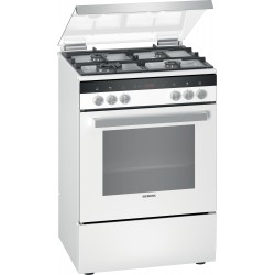 Siemens HX9R3AI20, iQ300, Cuisinière électrique indépendante à gaz, Blanc