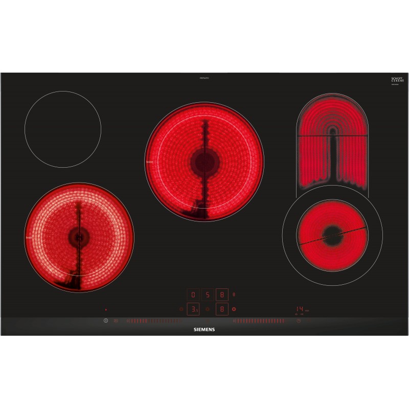 Siemens ET875LCP1C, iQ300, Table de cuisson électrique, 80 cm, Noir