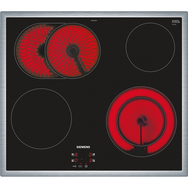 Siemens EF645HNA2C, iQ300, Table de cuisson électrique 60 cm, Plaque de cuisson à commande électrique