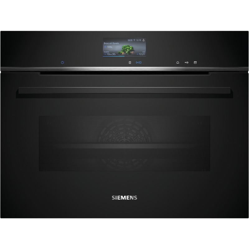 Siemens CS756G1B1, iQ700, Four à vapeur compact encastrable, 60 x 45 cm, noir