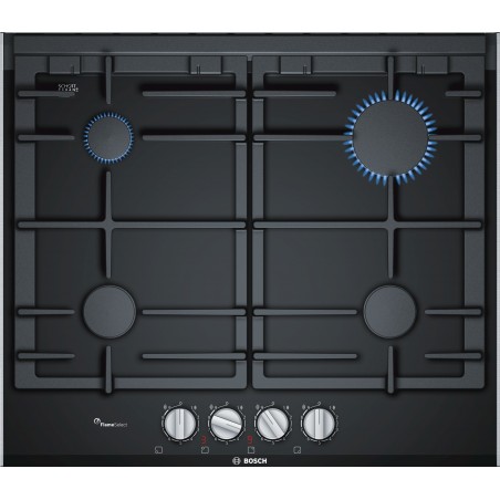 Bosch PRP6A6D70, Série 8, Table de cuisson à gaz, 60 cm, Vitrocéramique