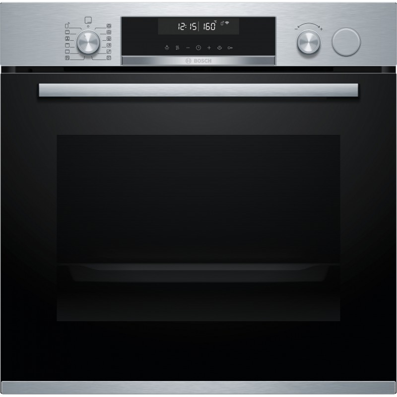 Bosch HRG5785S6, Serie 6, Einbau-Backofen mit Dampfunterstützung, 60 x 60 cm, Edelstahl