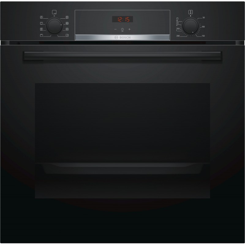 Bosch HBA553BA0, Serie 4, Einbau-Backofen, 60 x 60 cm, Schwarz