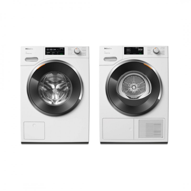 Miele Waschset: Waschmaschine WWG300-60CH (11357830) + Wäschetrockner TWH700-80CH (11851440)