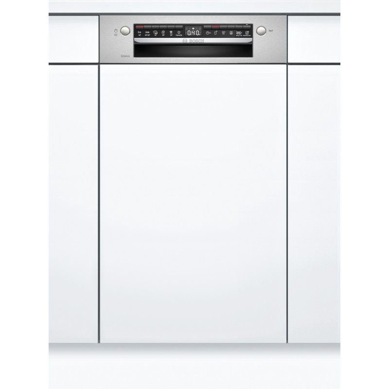 Bosch SPI4HKS53E, Serie 4, Teilintegrierter Geschirrspüler, 45 cm, Edelstahl