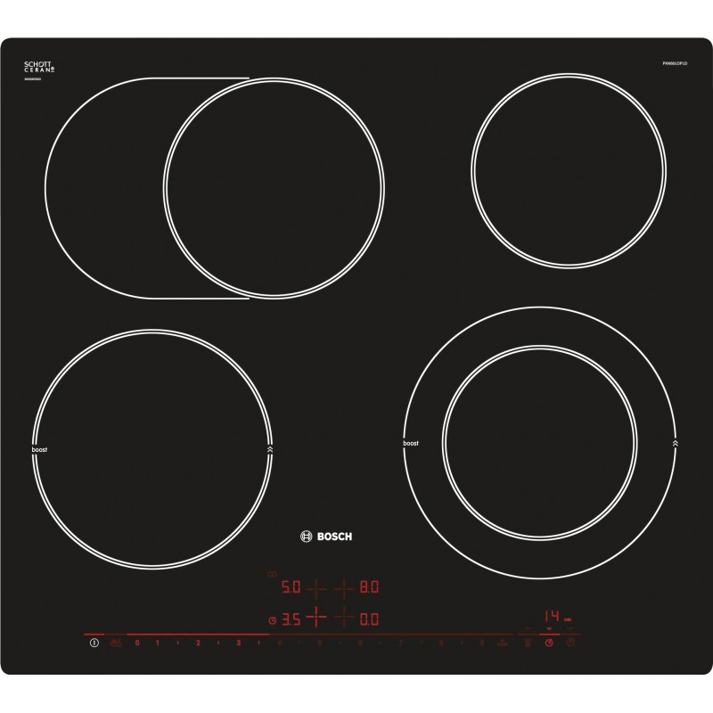 Bosch PKN601DP1C, Serie 8, Elektrokochfeld, 60 cm, flächenbündig