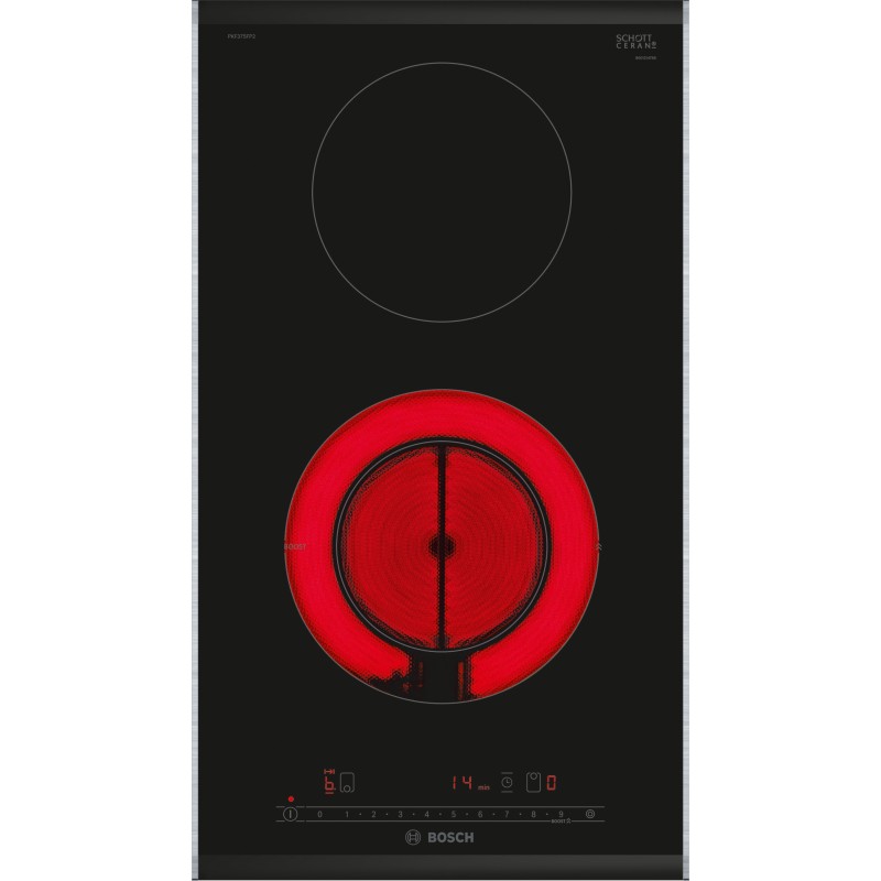 Bosch PKF375FP2E, Série 6, Table de cuisson électrique domino, 30 cm, Profils latéraux