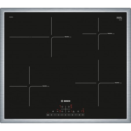 Bosch PIF645FB1E, Série 6, Table de cuisson à induction, 60 cm, avec cadre